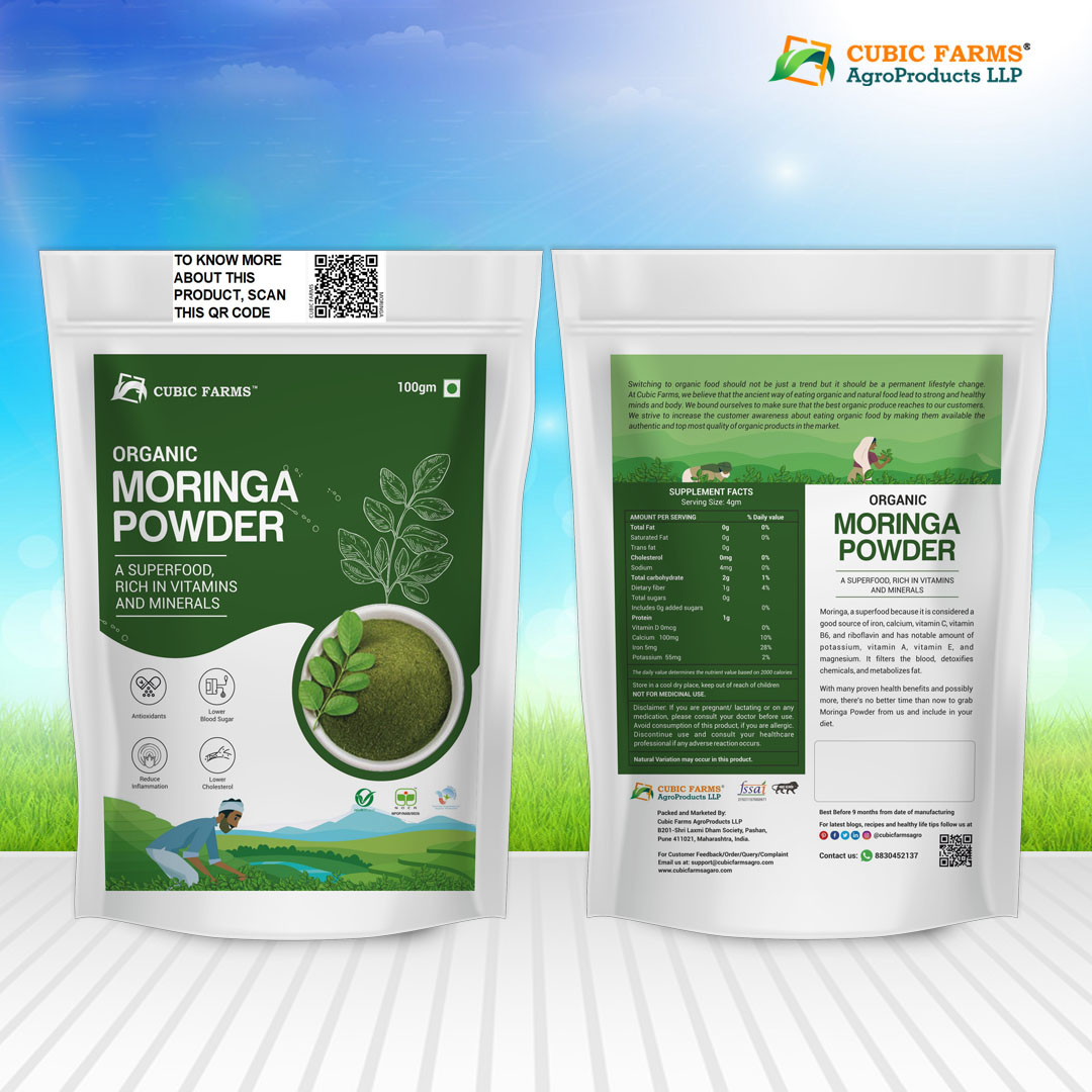 Cubic Farms Organic Moringa Powder